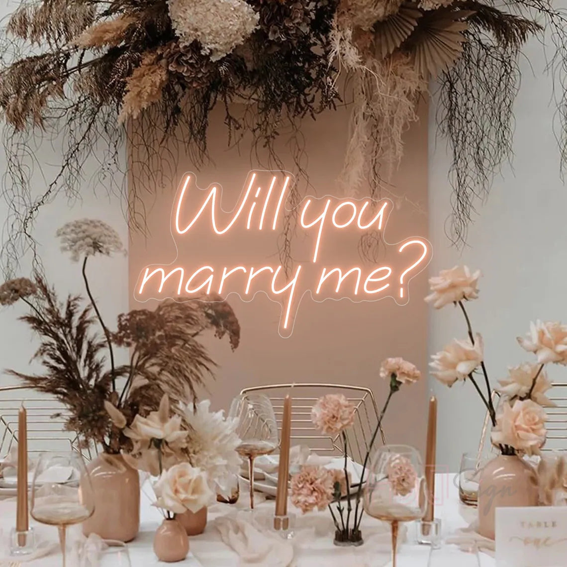 Will You Marry Me Neon Sign Proposal Party Led Neon