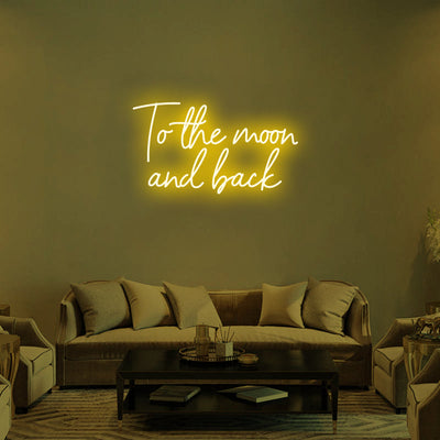 To the moon and back Neon Signs Led Neon Light