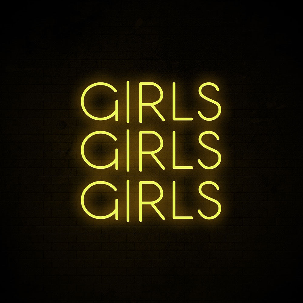 Girls Girls Girls Neon Signs Led Neon Light Room Decoration