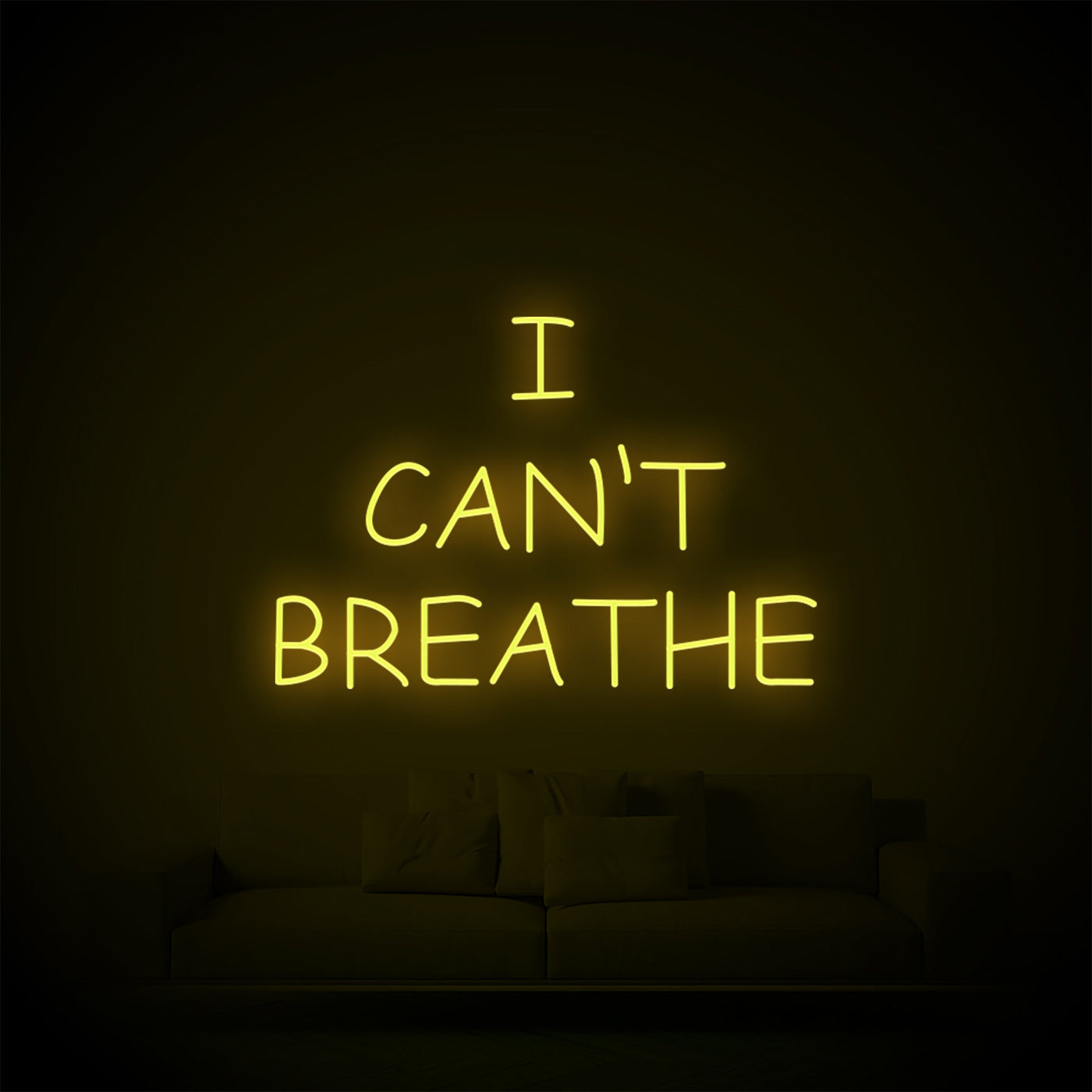 I CAN'T BREATHE Neon Signs Led Neon Light Room Decoration