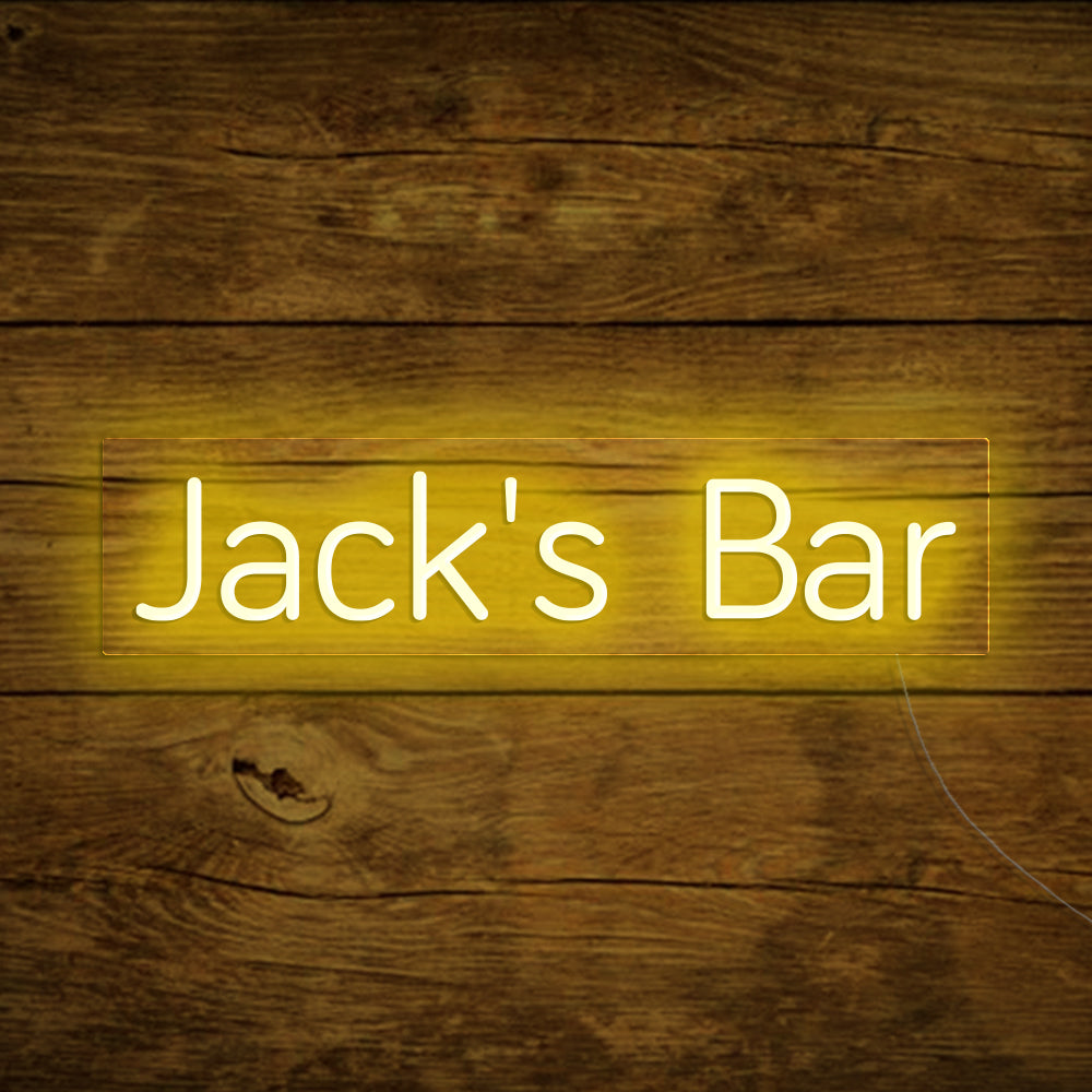 Jack's Bar Neon Signs Led Neon Ligh Custom Home Bar Lighting Sign